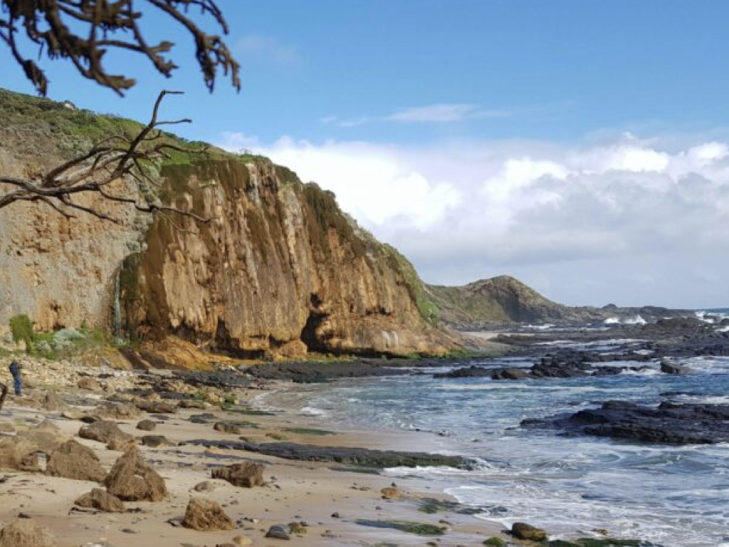 Waterfalls near Bimbi Park in Cape Otway