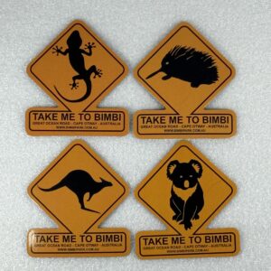 ‘Take Me To Bimbi’ fridge magnet – Bimbi Park merchandise